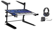 Novation MiniNova 37-Key USB MIDI Keyboard Synthesizer Headphones Dual Stand