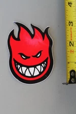 Spitfire Skateboard Wheels Red Fire (Damaged) Z6 Vintage Skateboarding STICKER