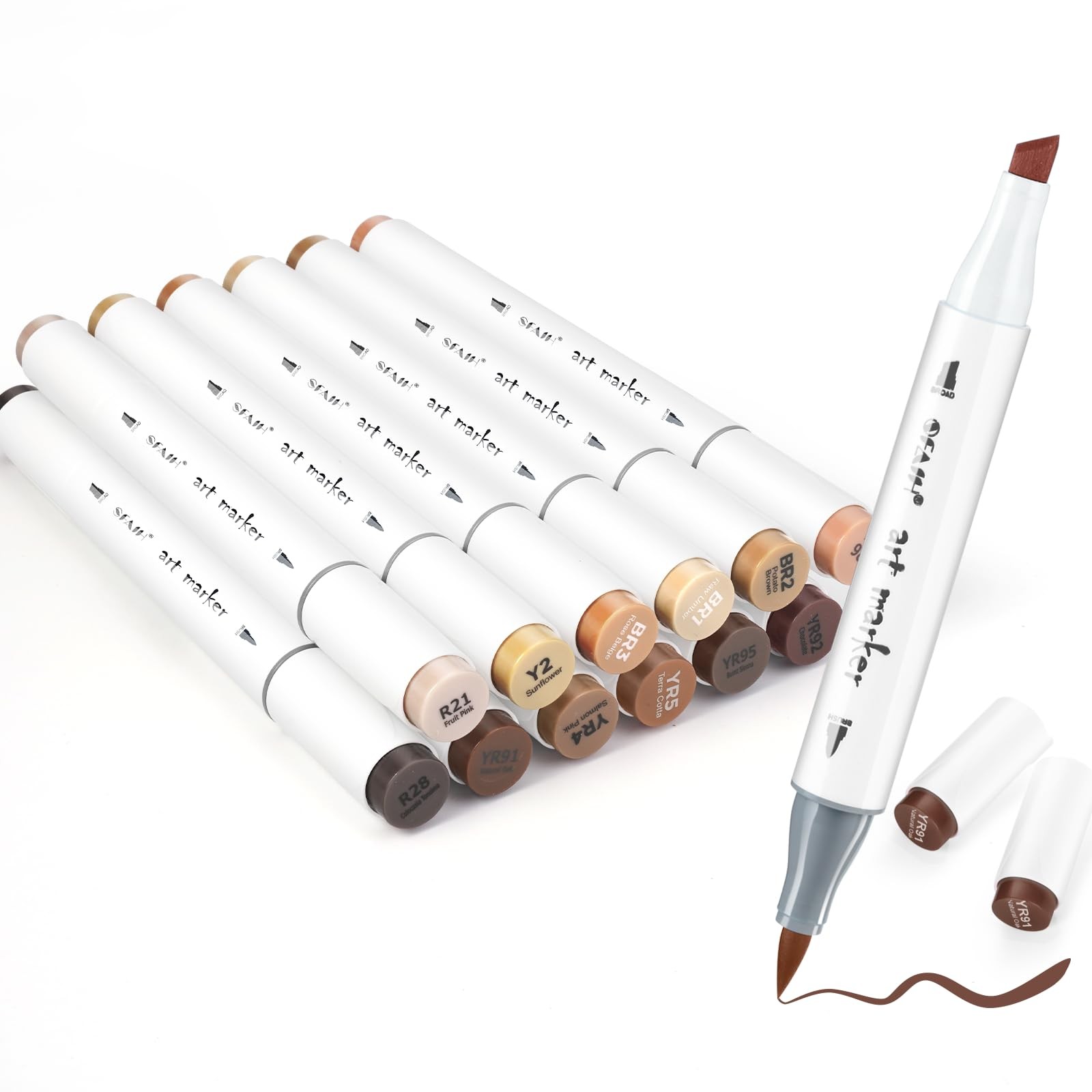Brush & Chisel - 12 Dark Portrait Colors, Blendable...