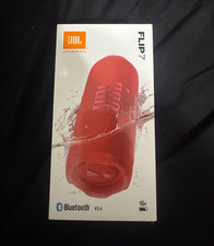 JBL Flip 7 Red Portable Bluetooth Speaker, Wireless Bluetooth Connectivity