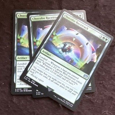MTG Final Fantasy 0179 Chocobo Rennbahn X 3 Regular Common NM Magic