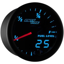 Maxtow Fuel Level Gauge Kit W 10 Ohm Levels Black Dial Blue Led 52mm