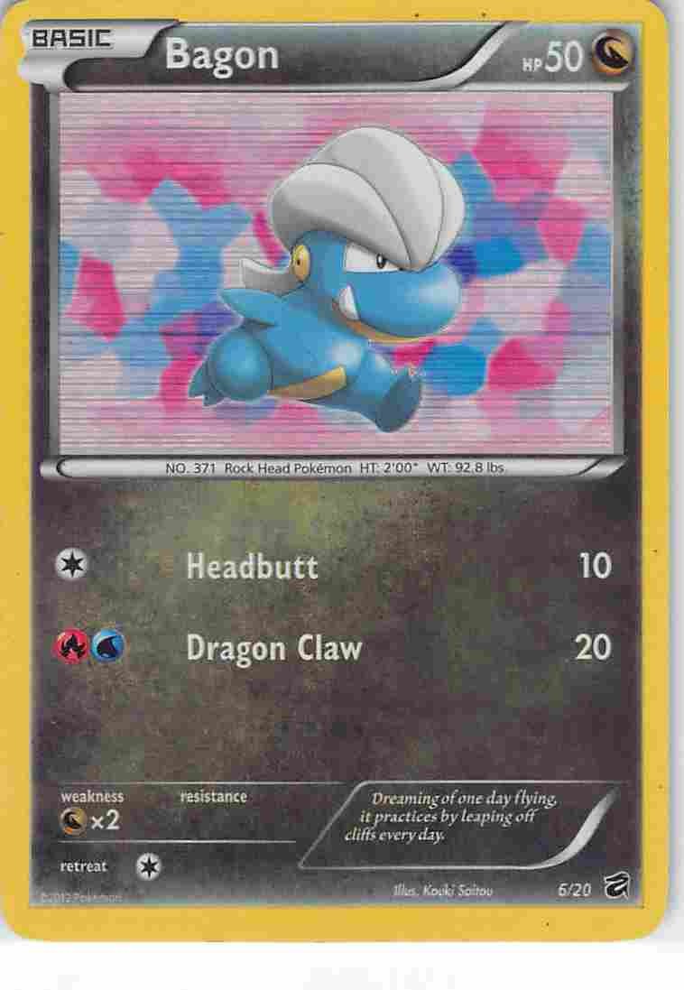Bagon 6/20 Holo Rare Dragon Vault Pokemon LP