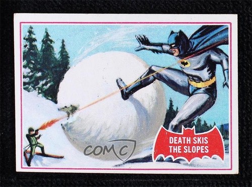 1966 Topps Batman Red Bat #22A Death Skis the Slopes — Raw