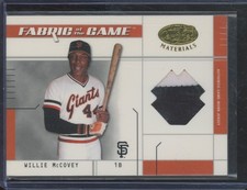 2003 Leaf Certified Materials Fabric Of The Game Willie McCovey 82/100 Patch 