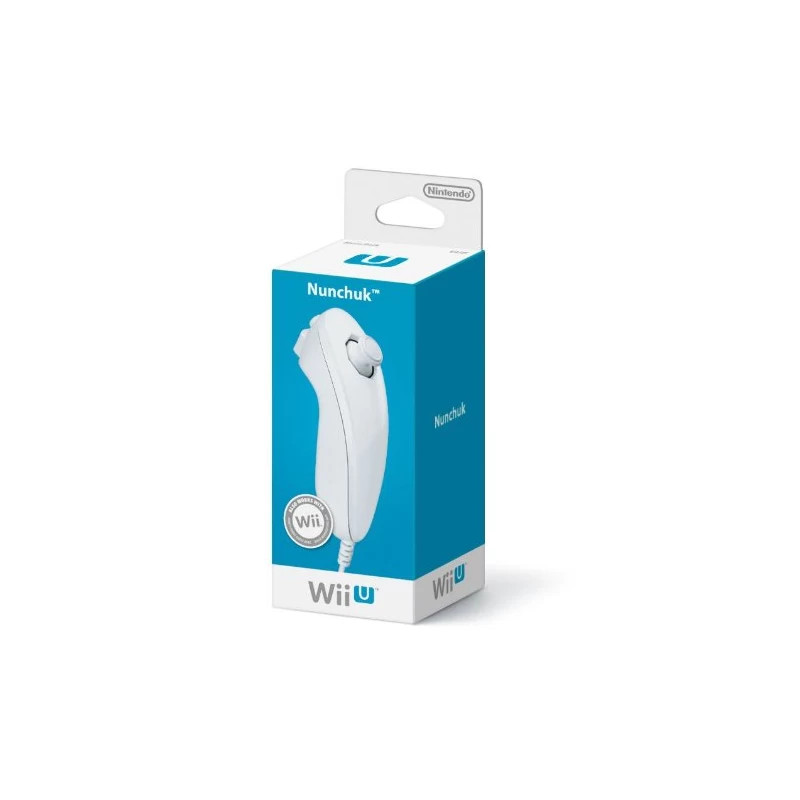Manette Nunchuck Wii U blanche pour remplacer votre ancien joystick nintendo