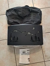Portable Fire Pit 36" Above Ground Trees Moon Clouds New Packaged Read