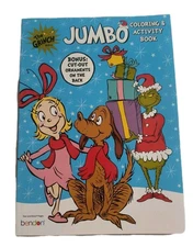 The Grinch Dr. Seuss Christmas Jumbo Coloring & Activity Book NEW! Free Shipping