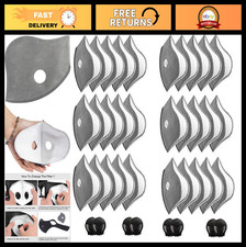 30 Pcs Activated Carbon Face Filters for Cycling Masks - Anti-Dust with 8 Valves