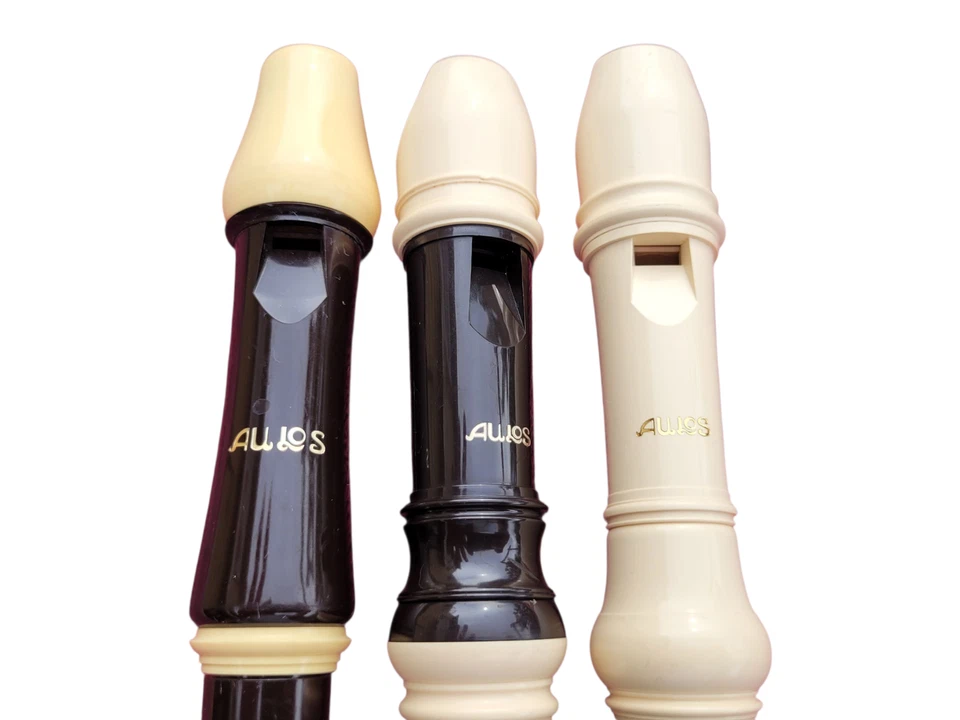 3 Aulos Plastic Soprano Recorder Brown White Ready to Play Student Model - Image 3 of 4