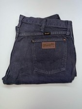 Vintage Wrangler Jeans Mens 36x29 Faded Black Charcoal Cowboy Cut Straight 0481