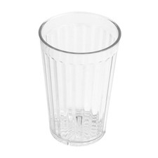 Plastic Tumblers 16 Ounce Clear Set of 12 - Heavy-Duty Shatterproof for Parties