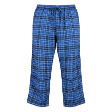 NWT Club Room Flannel Pajama Pants Mens Navy Blue Plaid 100172567MN Large L