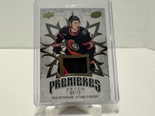 2024-25 Upper Deck Ice Zack Ostapchuk Premieres RC Patch #14/25 Senators