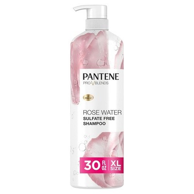 Pantene Sulfate Free Rose Water Shampoo 30oz Hydrating Color Safe