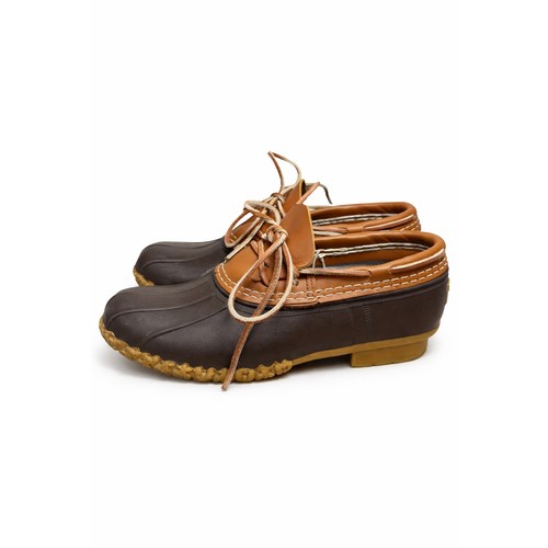 L.L.Bean Bean Boots Rubber Mocs DuckShoes Brown Leather Men's 7/Women's 8-8.5