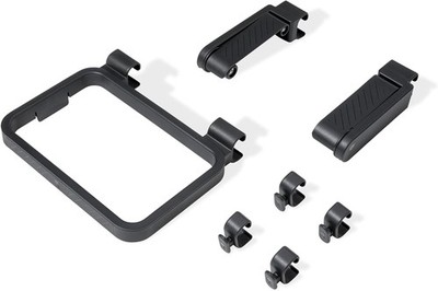 Works Organizer Kit   Rail Mounted Grill Accessory Set with Paper Towel Holder
