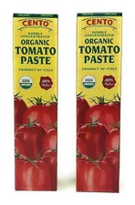 * Cento Double Concentrated ORGANIC Tomato Paste - 2/ 4.56 Oz Tubes Exp 4/30/27