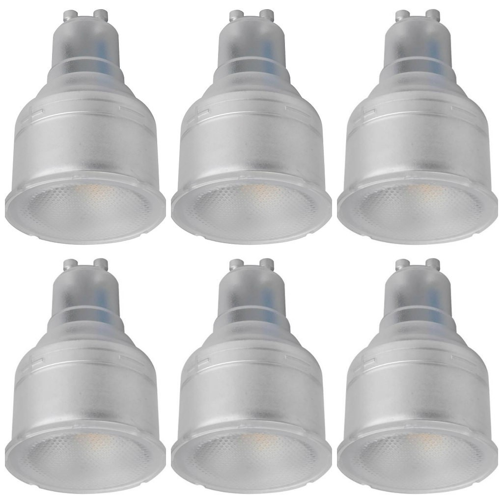 6 x Megaman 141580 LED Dimmable Long Neck Reflector Lamps Bulbs GU10 4000K 4.3W