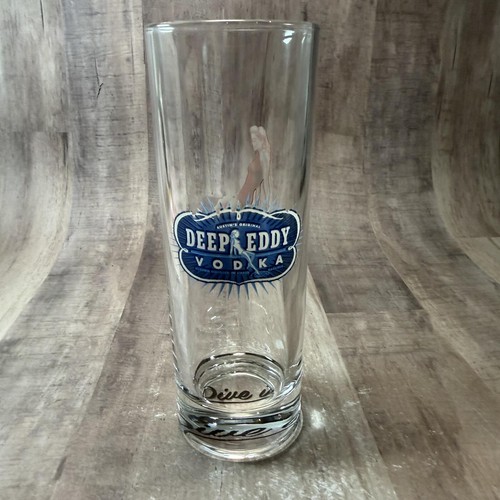 Deep Eddy Vodka Pinup Girl Glass Highball Cocktail Glass DIVE IN Austin TX