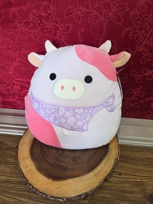 Squishmallows Official Reshma Cow with Purple Bandana Soft Stuffed Plush 14 