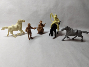 Marx Roy Rogers Ranch Set Cowboys + Horses Replacement Parts Western Vintage
