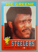 1971 Topps Mean Joe Greene #245 Rookie Card RC Pittsburgh Steelers. rookie card picture