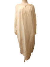 JAEGER DRSS  Size 18 Ivory pull on casual linen dress with pattern