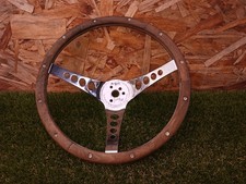 Vintage Superior Performance The 500 13.5 Wood Grain Steering Wheel Vintage Superior Performance The 500 13.5 Wood Grain Steering Wheel