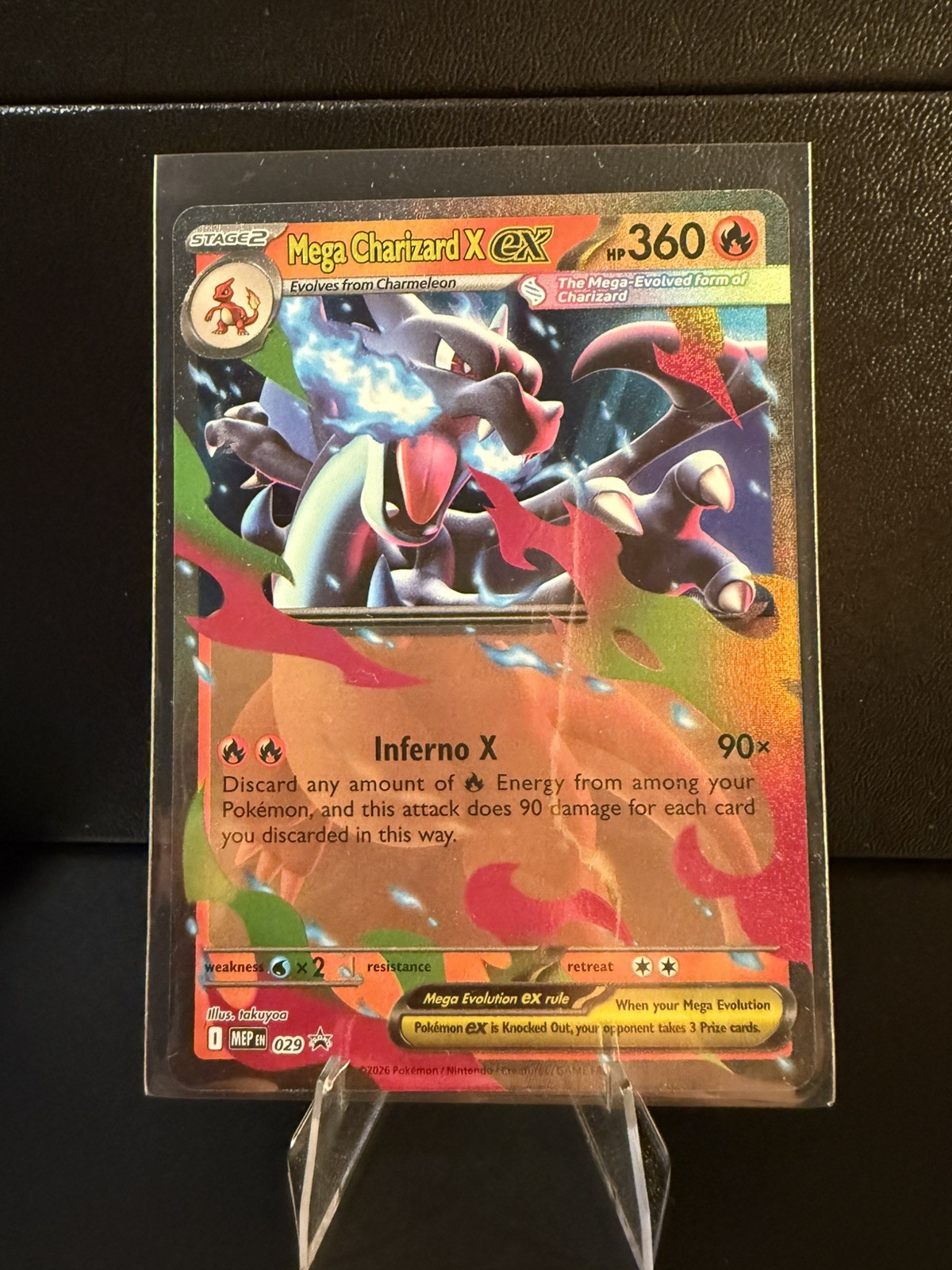 Mega Charizard X ex 029 Holo Black Star Promo Mega Evolution Pokemon TCG NM