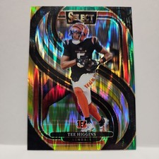 2024 Panini Select - Premier Level Tee Higgins #193 Green & Yellow Shock Prizm