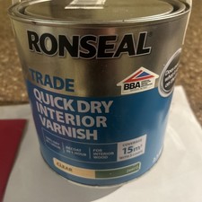 RONSEAL QUICK DRY INTERIOR VARNISH CLEAR MATT 2.5L Covers 15m2 Cheapest on eBay