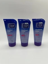 3x EXPIRED Clean & Clear Blackhead Eraser Facial Scrub, 2% Salicylic Acid, 5 oz