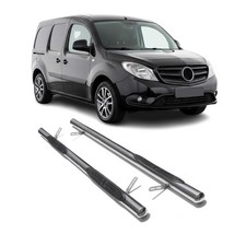 Trittbretter Schwellerrohre für Mercedes Citan Renault Kangoo Ø70mm Edelstahl Trittbretter Schwellerrohre für Mercedes Citan Renault Kangoo Ø70mm Edelstahl