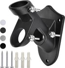 Flag Pole Holder for Outside House, Heavy Duty Matte Black-1Pack 