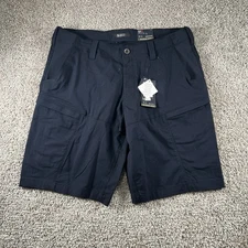 5.11 Tactical Apex Cargo Shorts Mens 38 Navy Flex Tac Teflon Fabric Protector