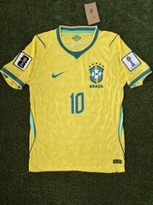 Neymar Jr Brazil Home World Cup 2026 #10 Jersey  Authentic Player Version - XL