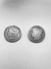 Morgan Silver Dollars - Various Conditions - Set of Two Coins - 90% Silver!