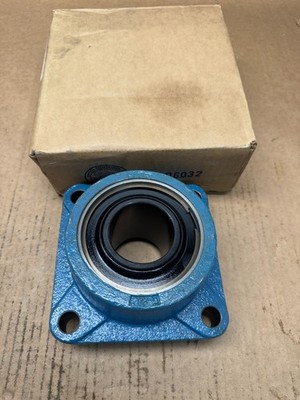 NEW JONES 4-BOLT F4BE203R FLANGE BEARING 2-3/16'' BORE DODGE DROP IN F4B-E-203R