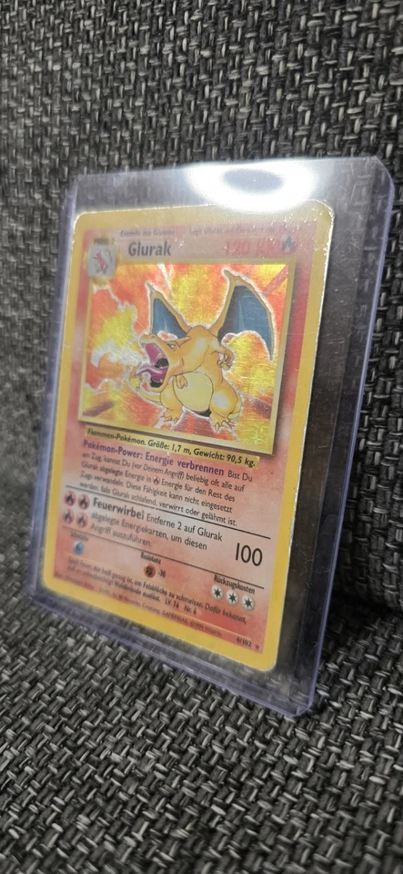 Glurak 4/102 - Charizard Deutsch 1999 Pokemon Karte - Original - Base Set Holo - Bild 3 von 4