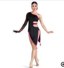 Revolution Tenacity TH24172 Dance Costume   Adult Medium   Neon Pink Trim
