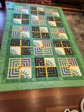 Vintage Handmade Special quilt/blanket 106  X 69  