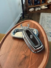 Irvinware Vintage Covered Butter Dish Rope Border Ornate Handle Silver-Tone USA