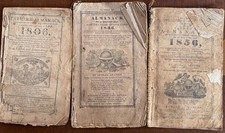 17 FARMER'S ALMANACs, Various Years, 1806 to 1904, GOOD COND
