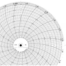 Graphic Controls Clh Hktw0060s965 Chart, 10 In, 0 To 3000, 1 Day, Pk100