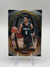 Troy Brown Jr. 2018-19 Panini Select #144 Washington Wizards Rookie Trading Card. rookie card picture
