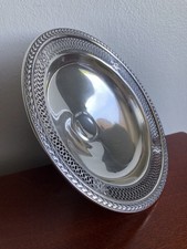 Mueck-Carey Sterling Candy or Coffee Filters Compote Dish with Medallions