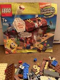 Lego SpongeBob 3825 Krusty Krab Set Incomplete - Includes 2 of 3 Minifigs