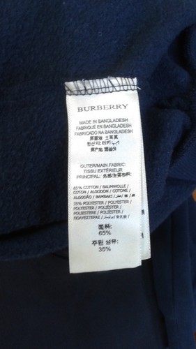 BURBERRY MEN HOODIE SIZE XL BLUE COLOR - Picture 7 of 9