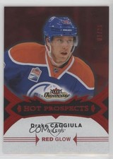 2016-17 Fleer Showcase Hot Prospects Red Glow 1/25 Drake Caggiula Rookie RC 0s6k